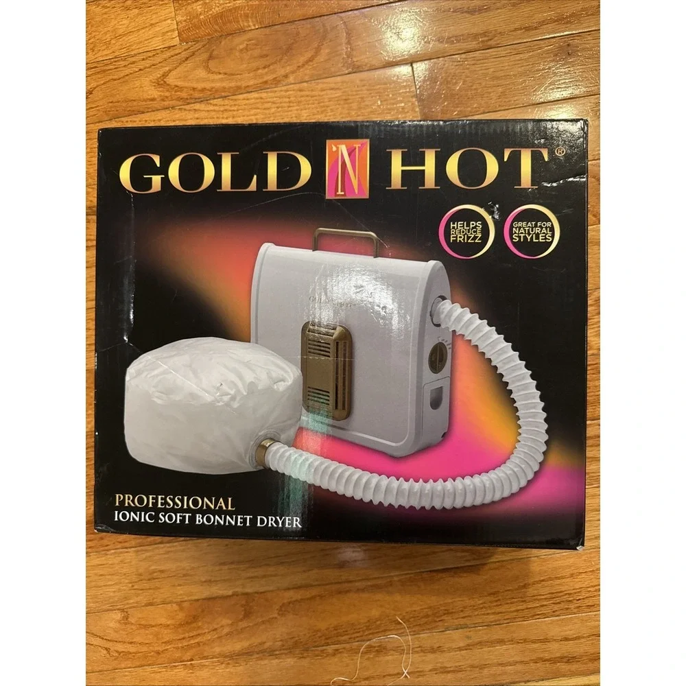 Gold N Hot Professional Ionic Soft Bonnet Hair Dryer GH3985 Textured Hair NEW
